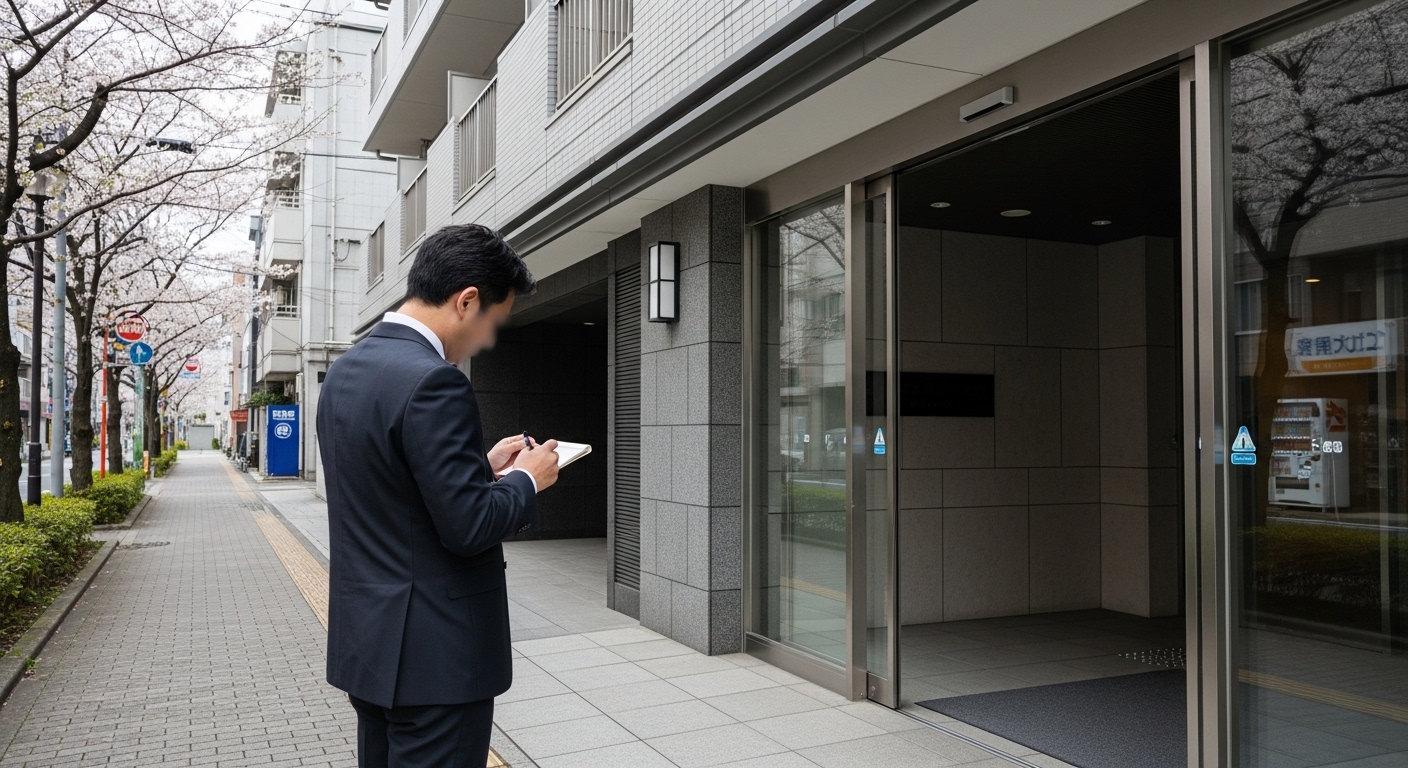 裁判所掲示板と通知書類（公示送達制度のイメージ）
